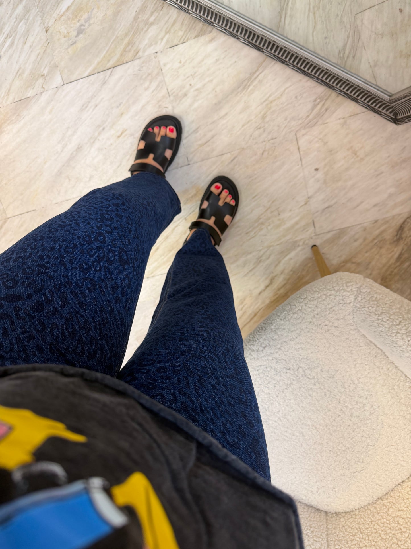 Leopard dark Jean