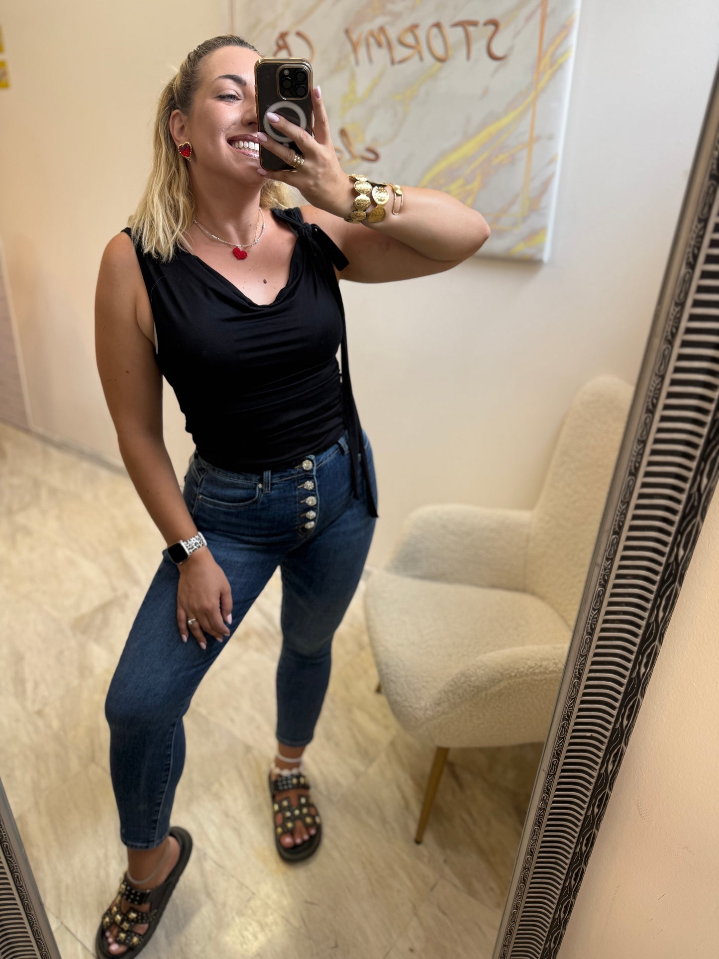 Anna Strass Jean blue