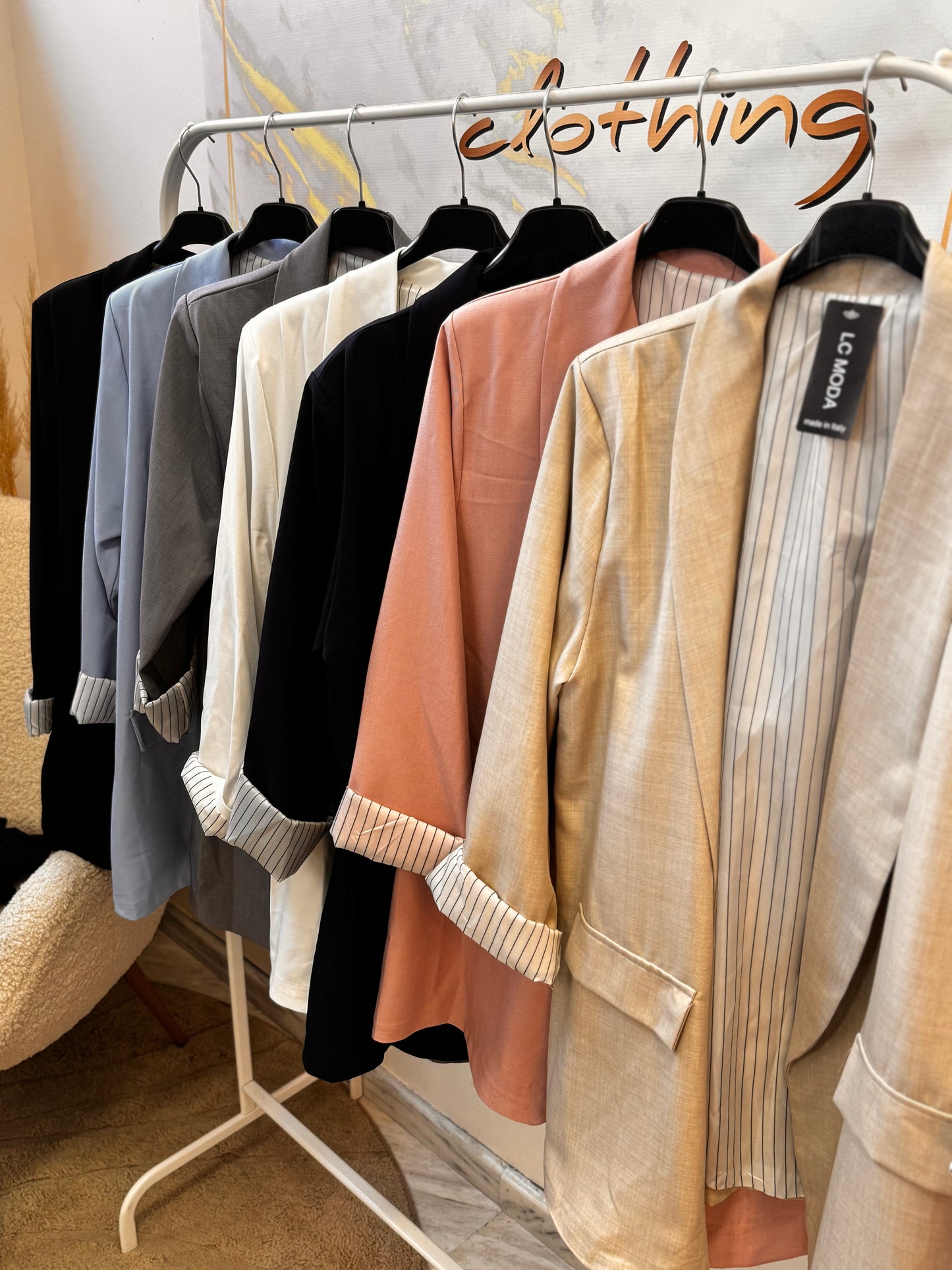 Σακάκι Oversized Ρίγα