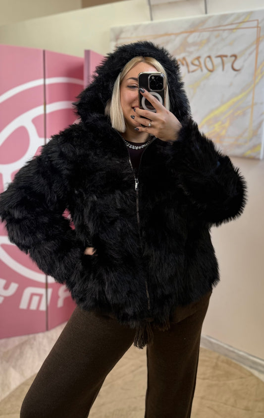 Lena Fur Black