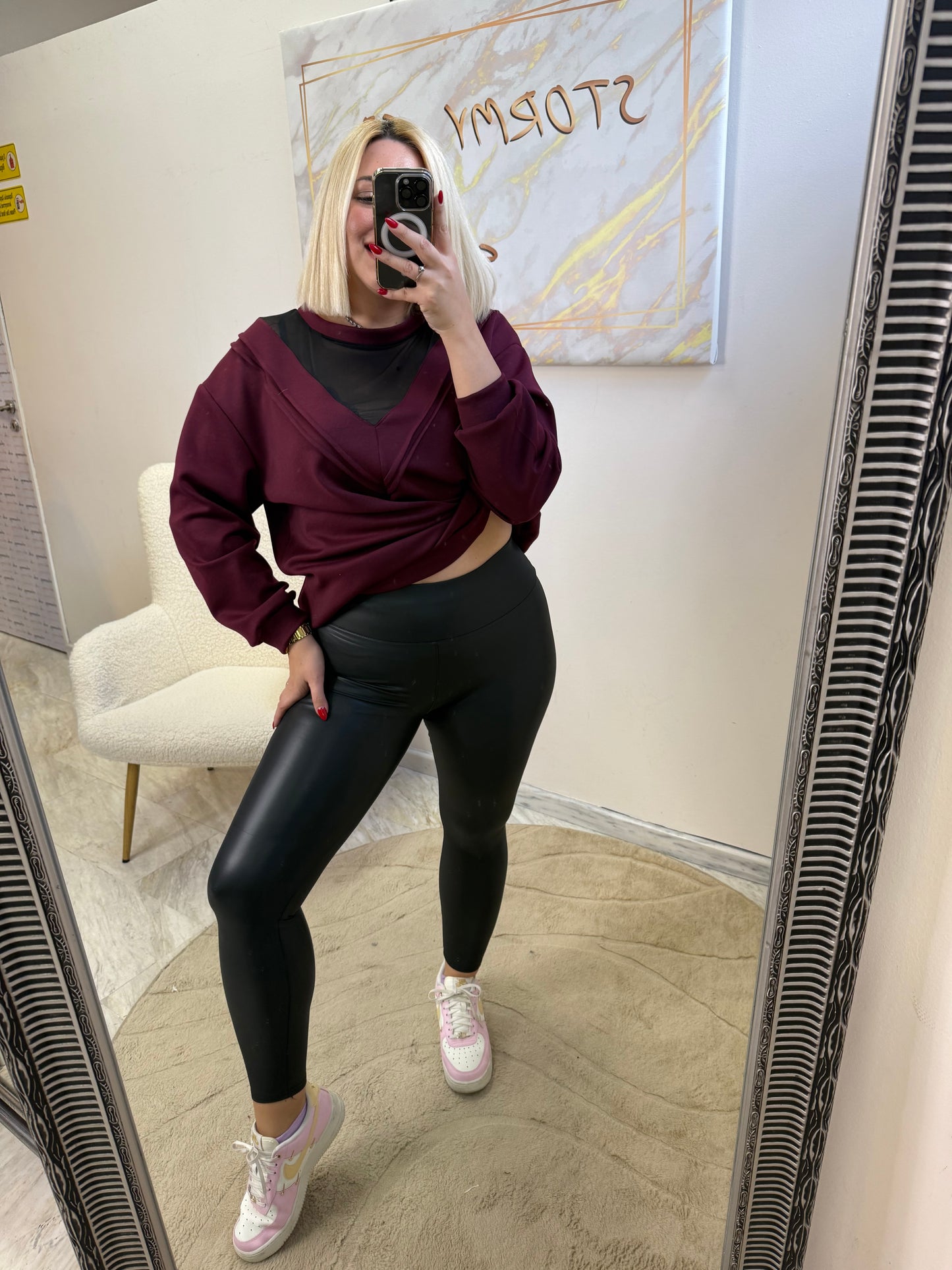 Shinny Leather Κολάν