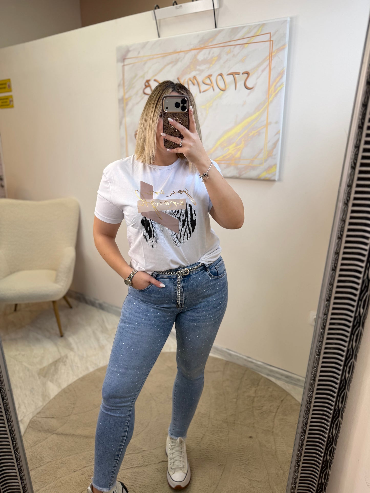 Stela Skinny Strass Jean