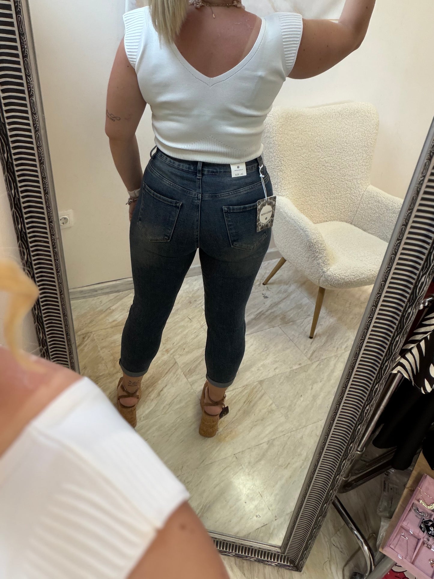 Afro Jean Vintage Blue
