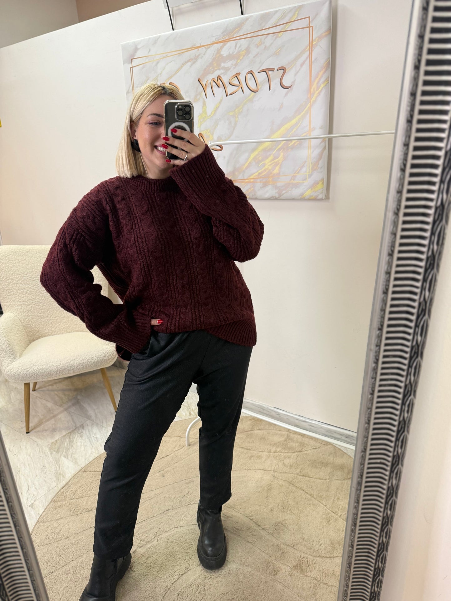 Carrot Pant Dark Grey Plus Size