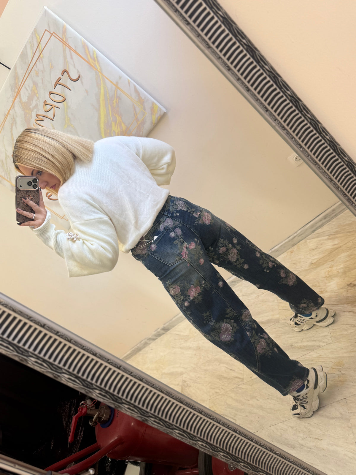 Floral Jean