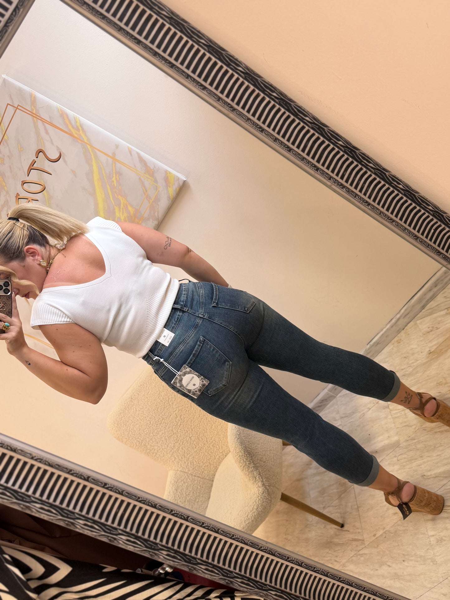 Afro Jean Vintage Blue