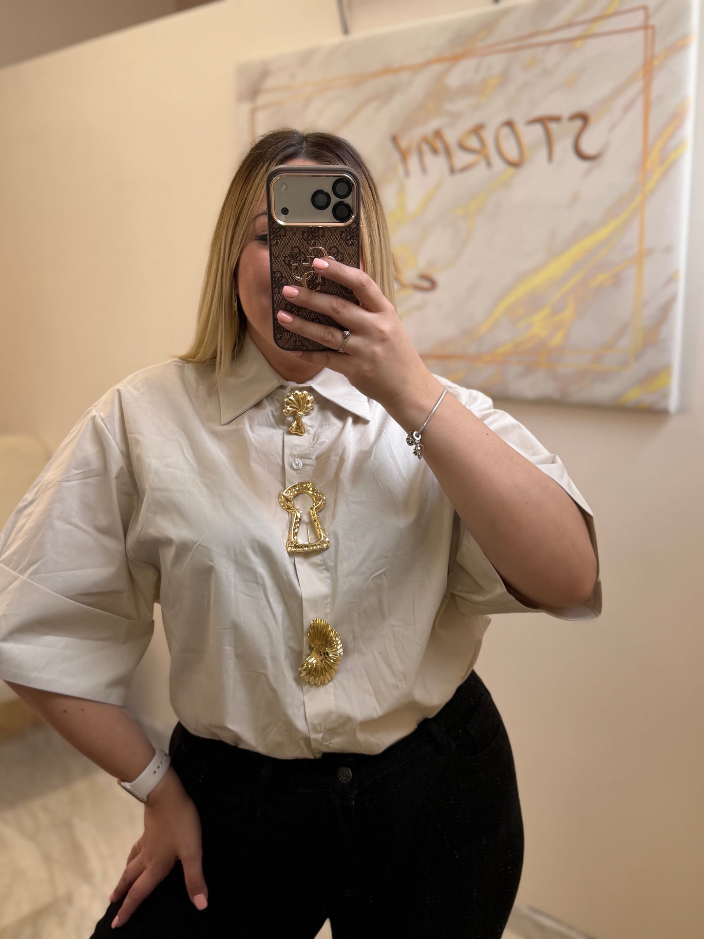 Πουκάμισο με κόσμημα