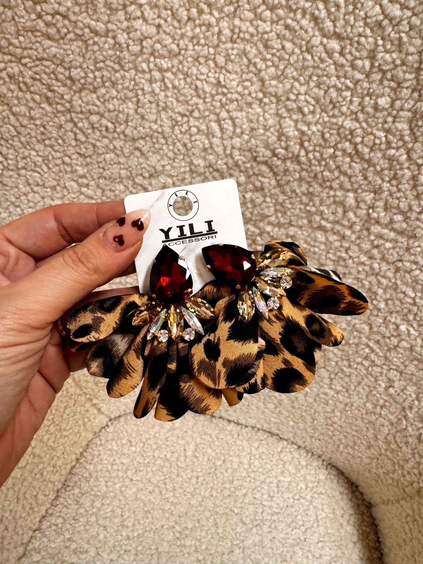 Leopard Crystal Earrings