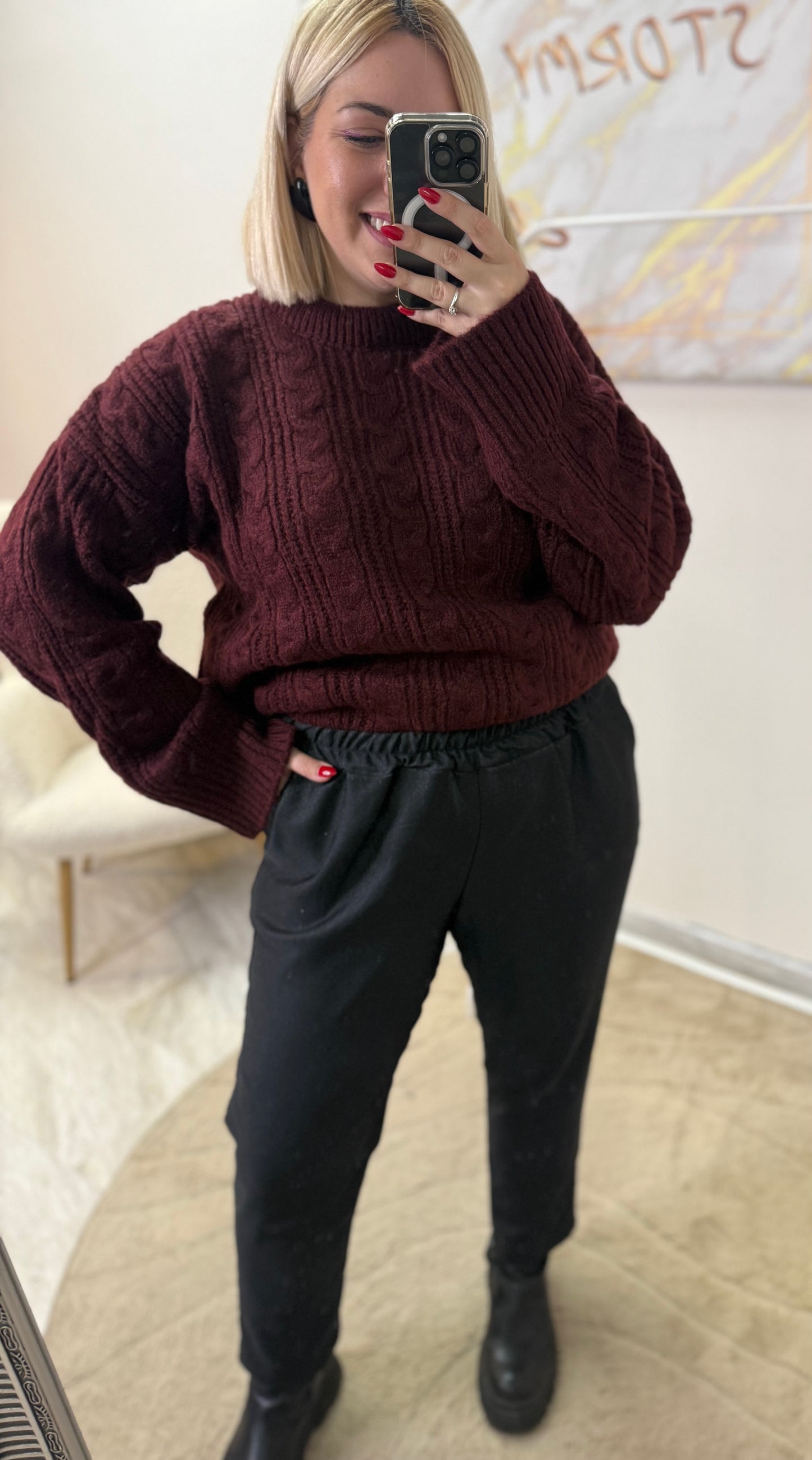 Carrot Pant Dark Grey Plus Size