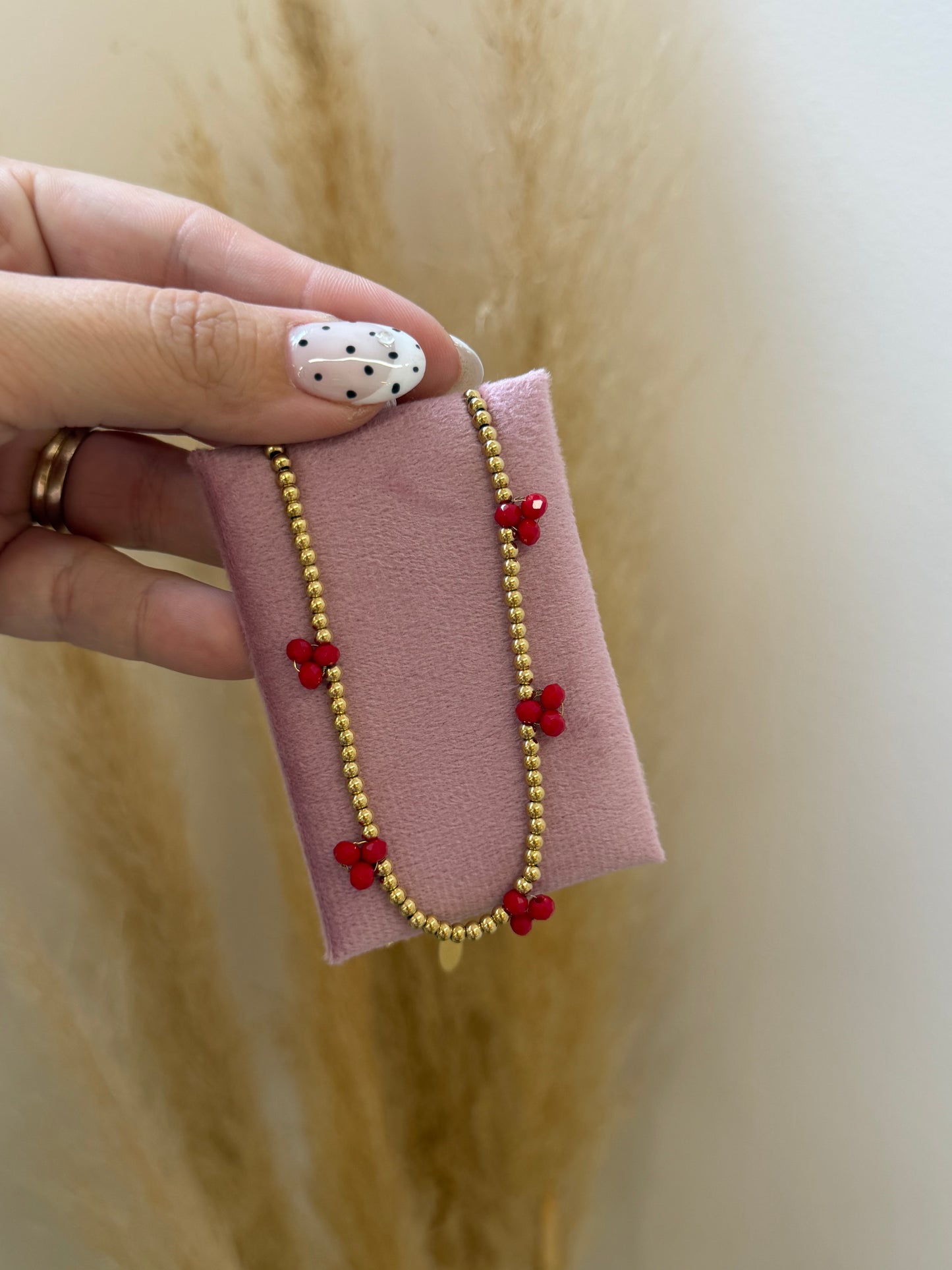 Cherry gold necklace