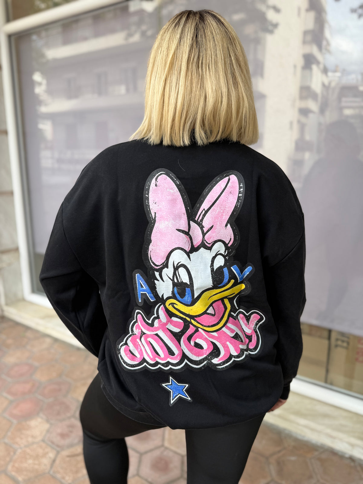 Duck Oversized Shirt Black