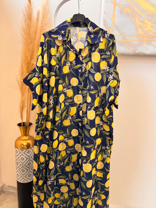 Lemon 🍋 Plus Size Dress Blue
