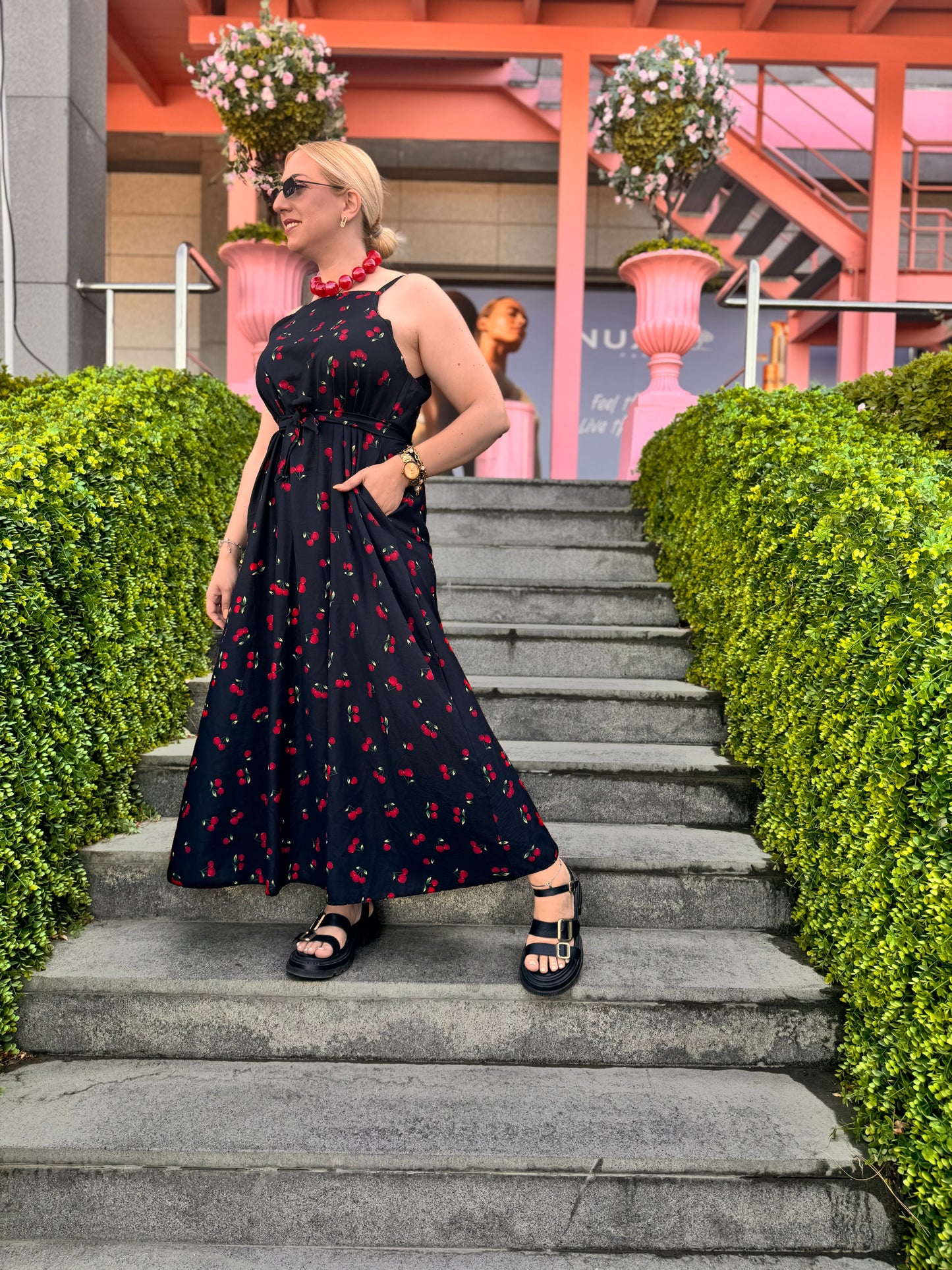 Black Cherry 🍒 Maxi Dress