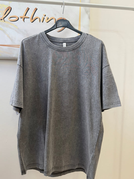 Oversized Strass T-shirt