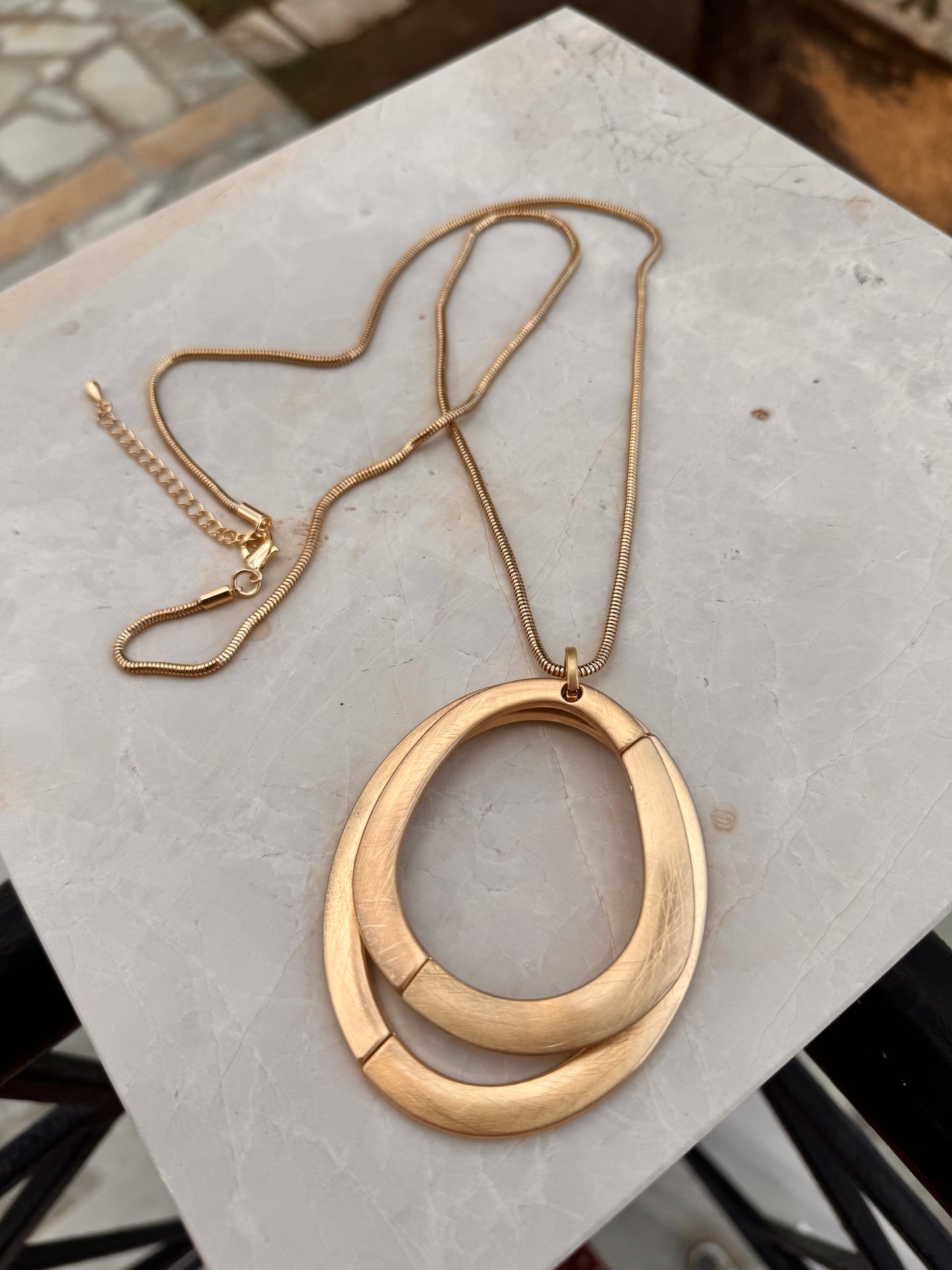 Double Gold Necklace