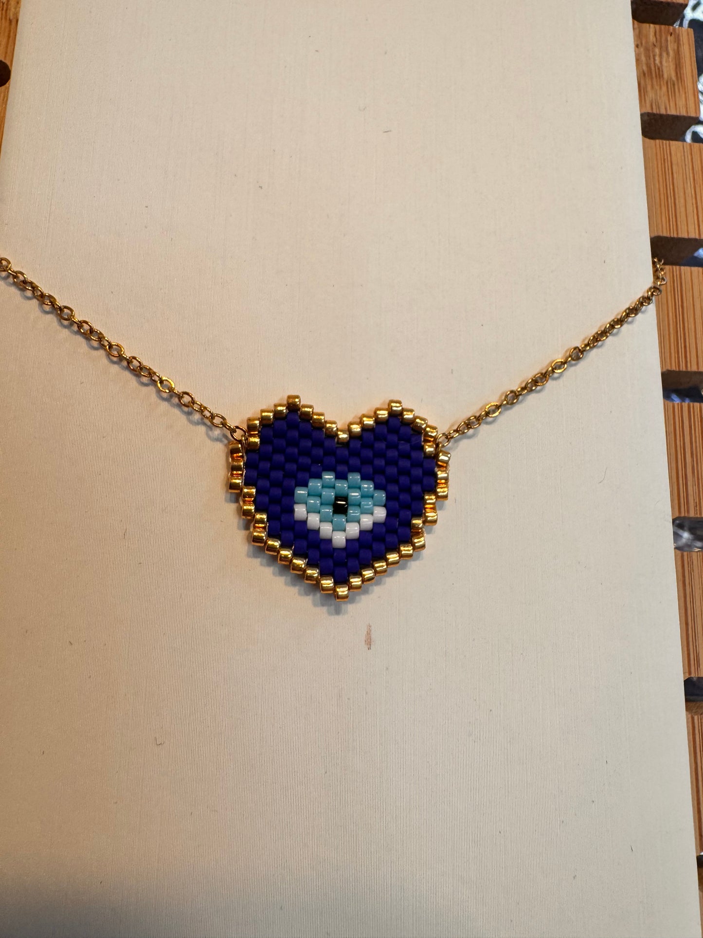 Love Miyuki Heart Necklace