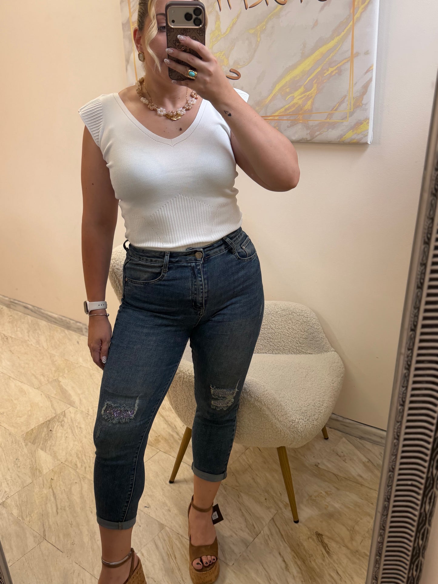 Afro Jean Vintage Blue