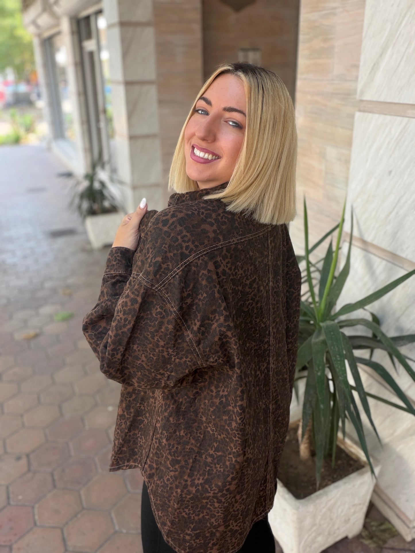 Jacket Oversized Leopard