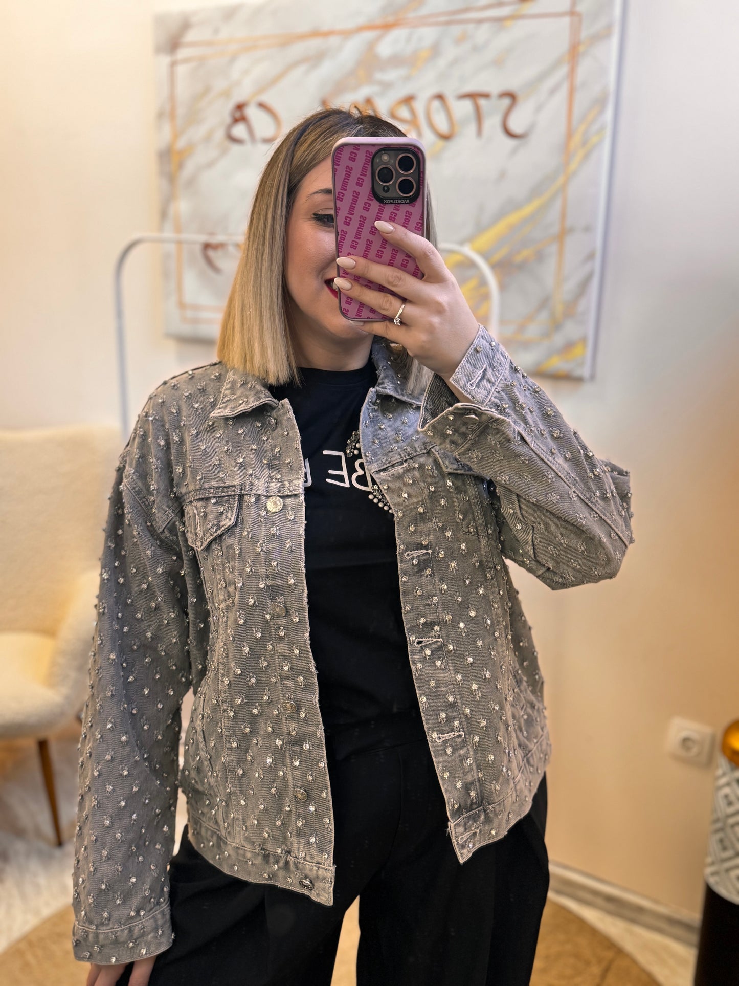 Jean Jacket Mary Grey