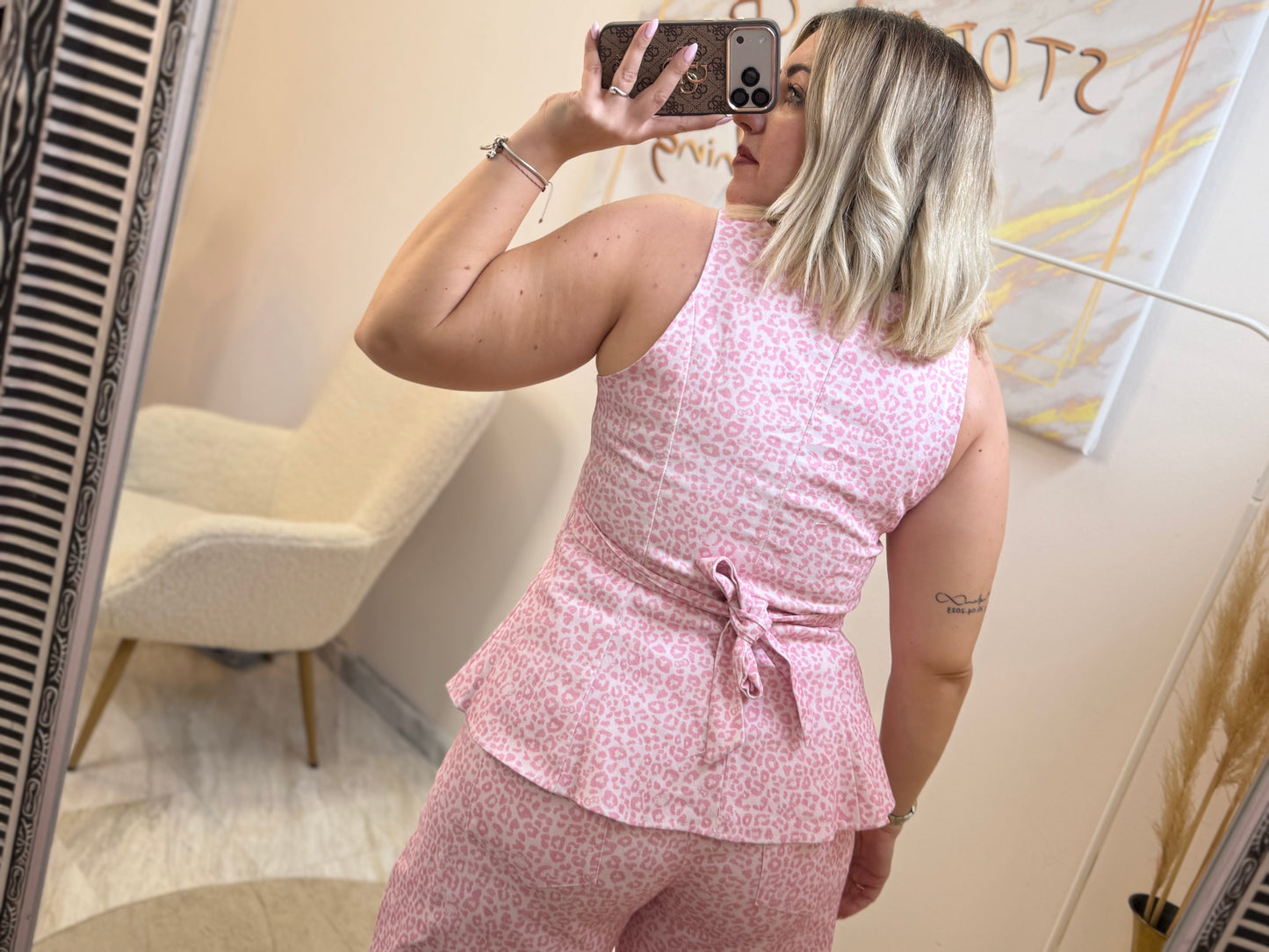 Jean leopard set