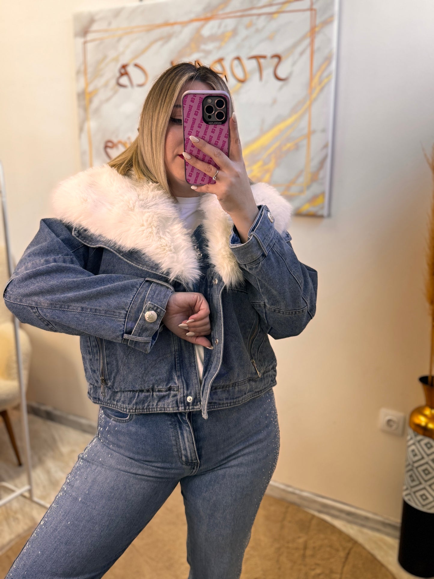 Fur Jean Jacket