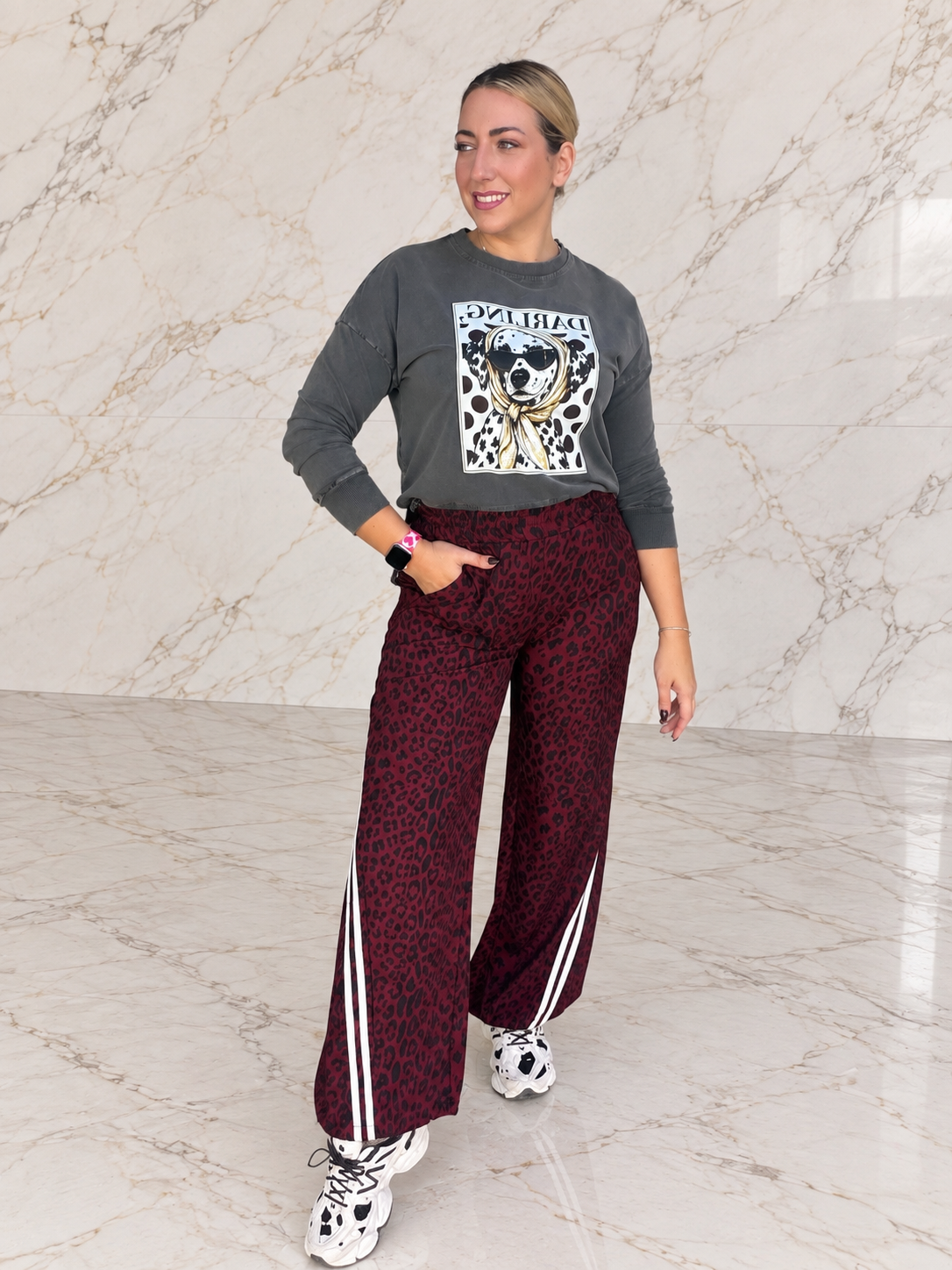 Athletic Leopard Pant