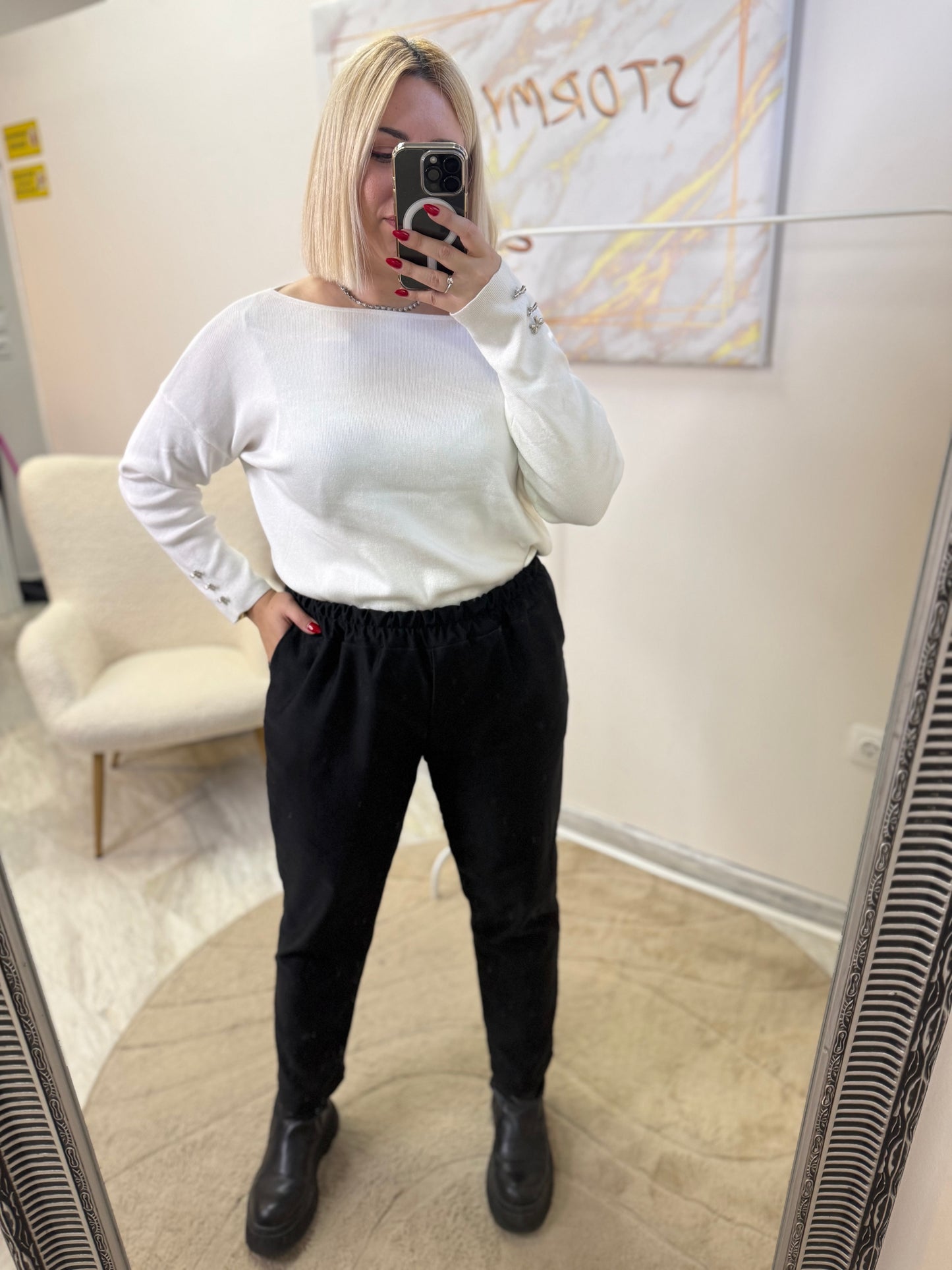 Carrot Pant Black Plus size