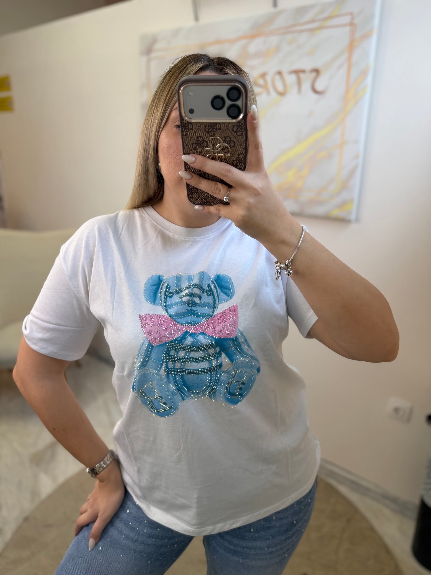 ΑΡΚΟΥΔΑΚΙ ΣΤΡΑΣ T-SHIRT