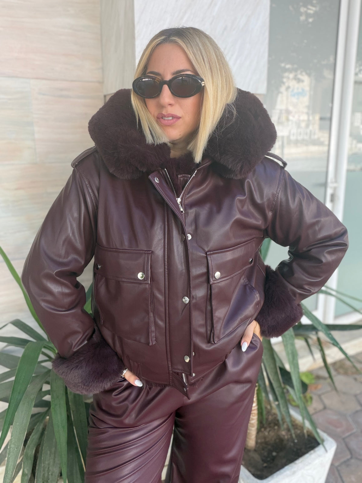 Lucky Jacket Bordeaux