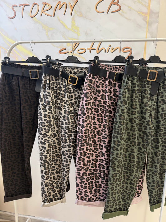 Leopard Casual Pant