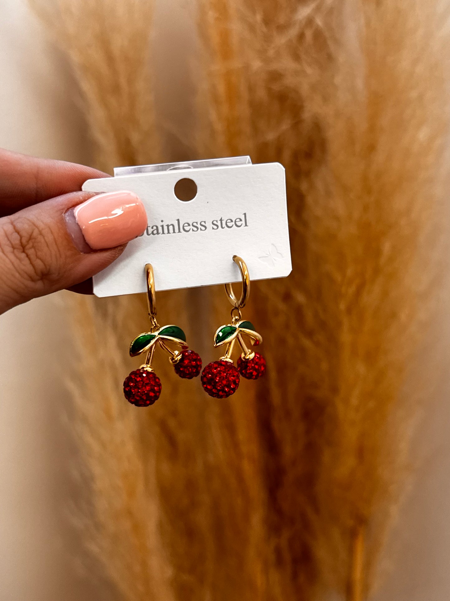 Cherry strass Earrings