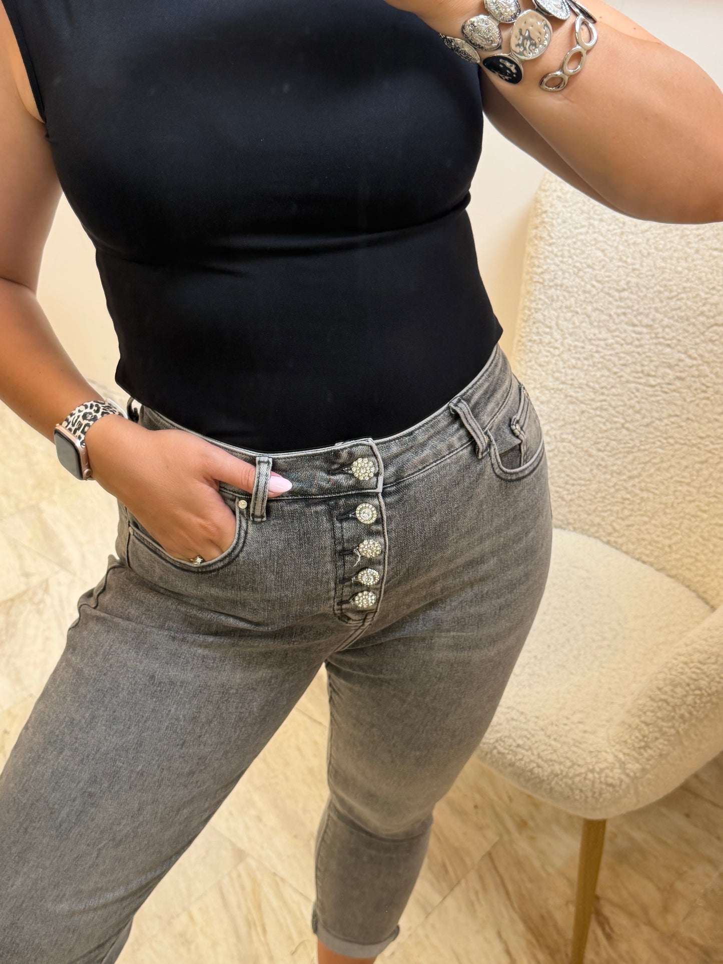 Anna Strass Jean light grey
