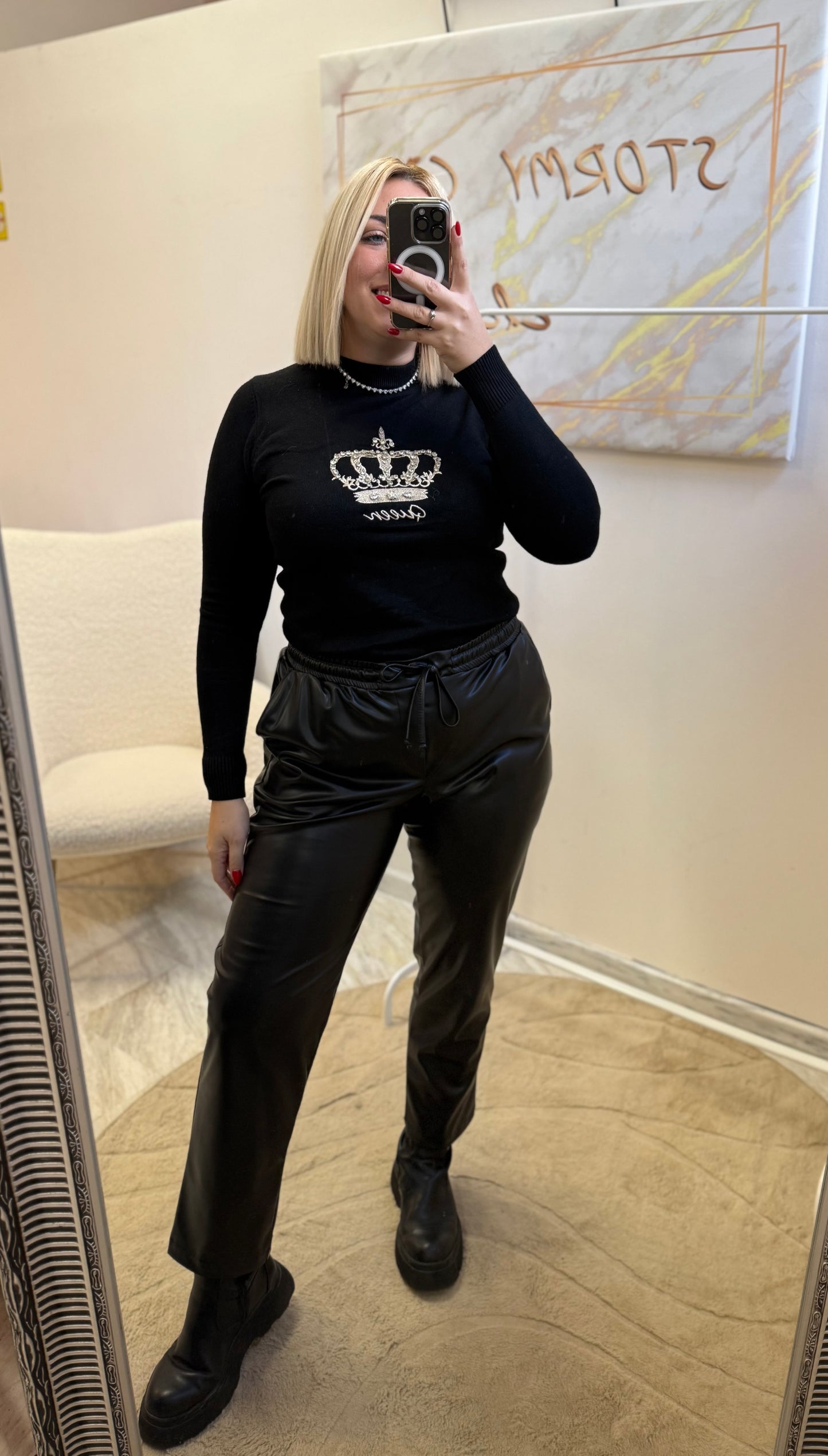 Δερματίνη Μαύρο Soft Plus Size