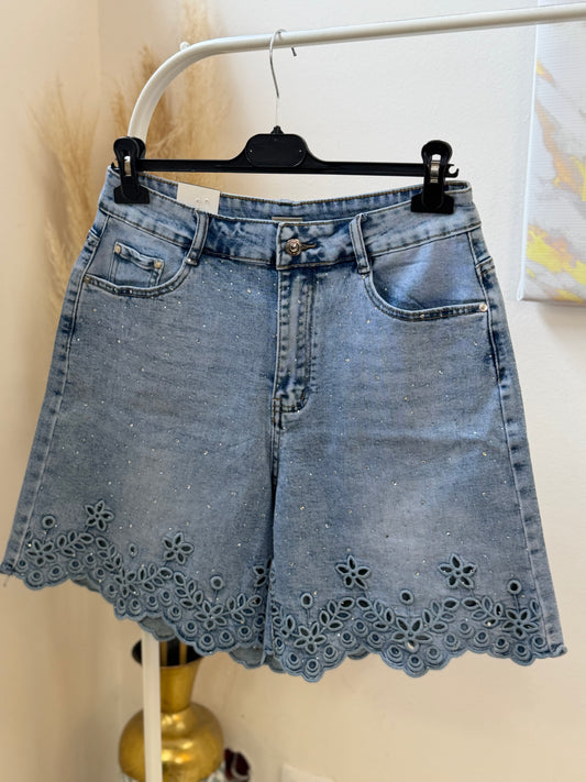 Zoe Strass Shorts