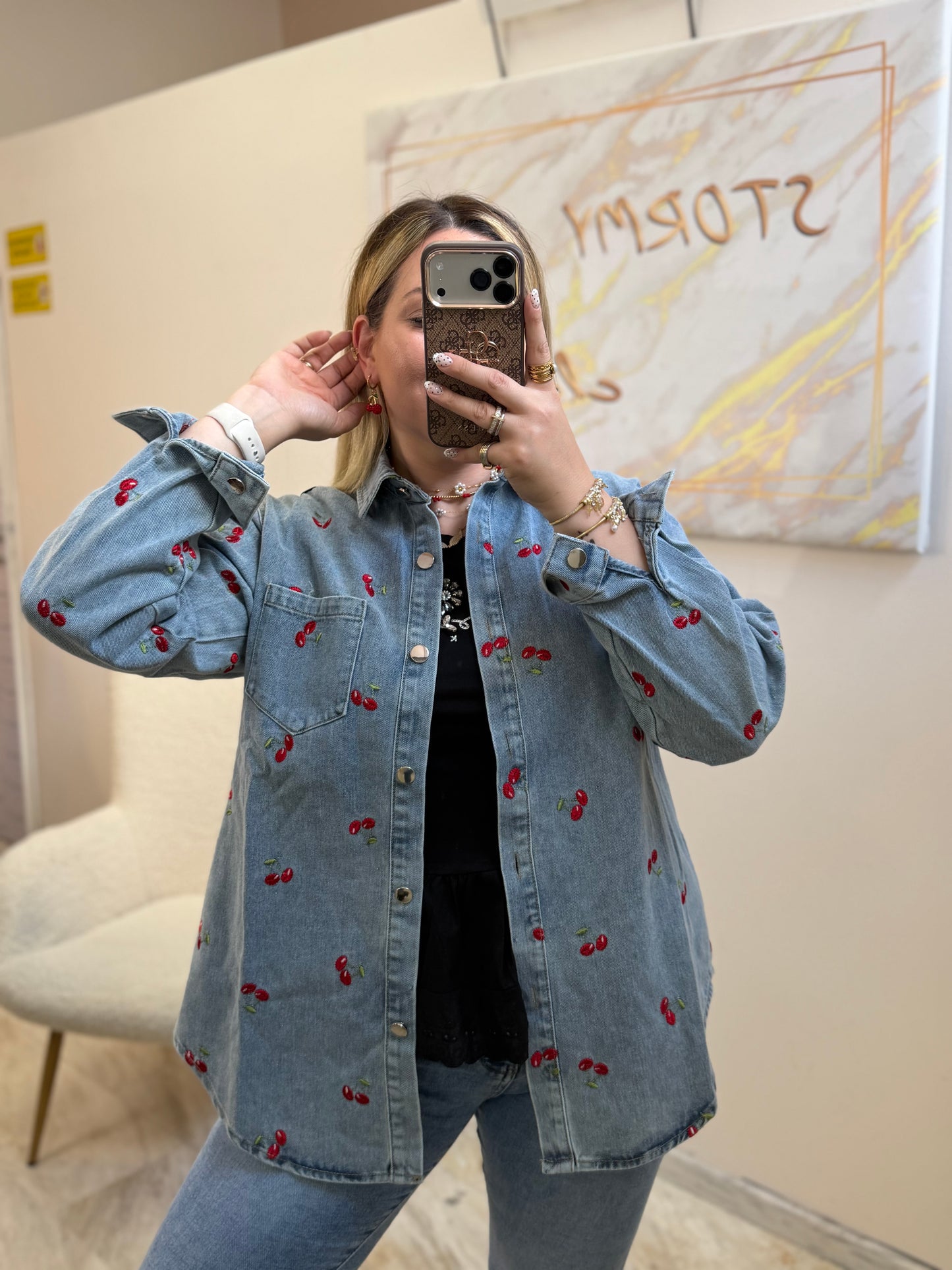 Cherry 🍒 Jean Jacket