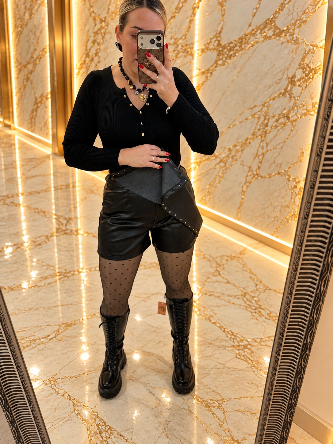 Leather Skort