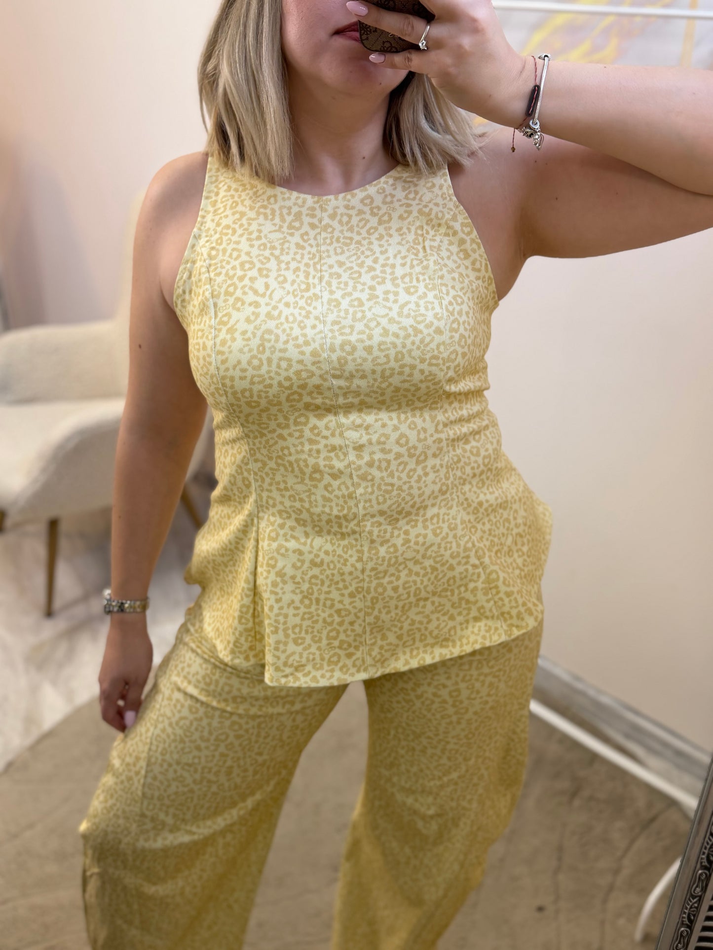 Jean leopard set
