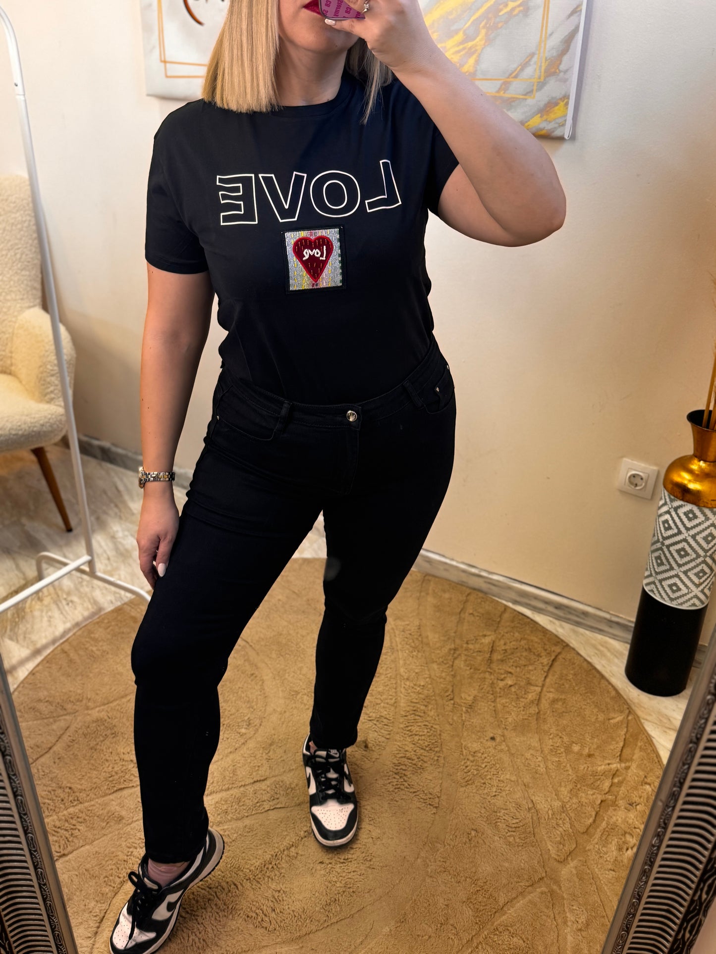 Black plus size Jean