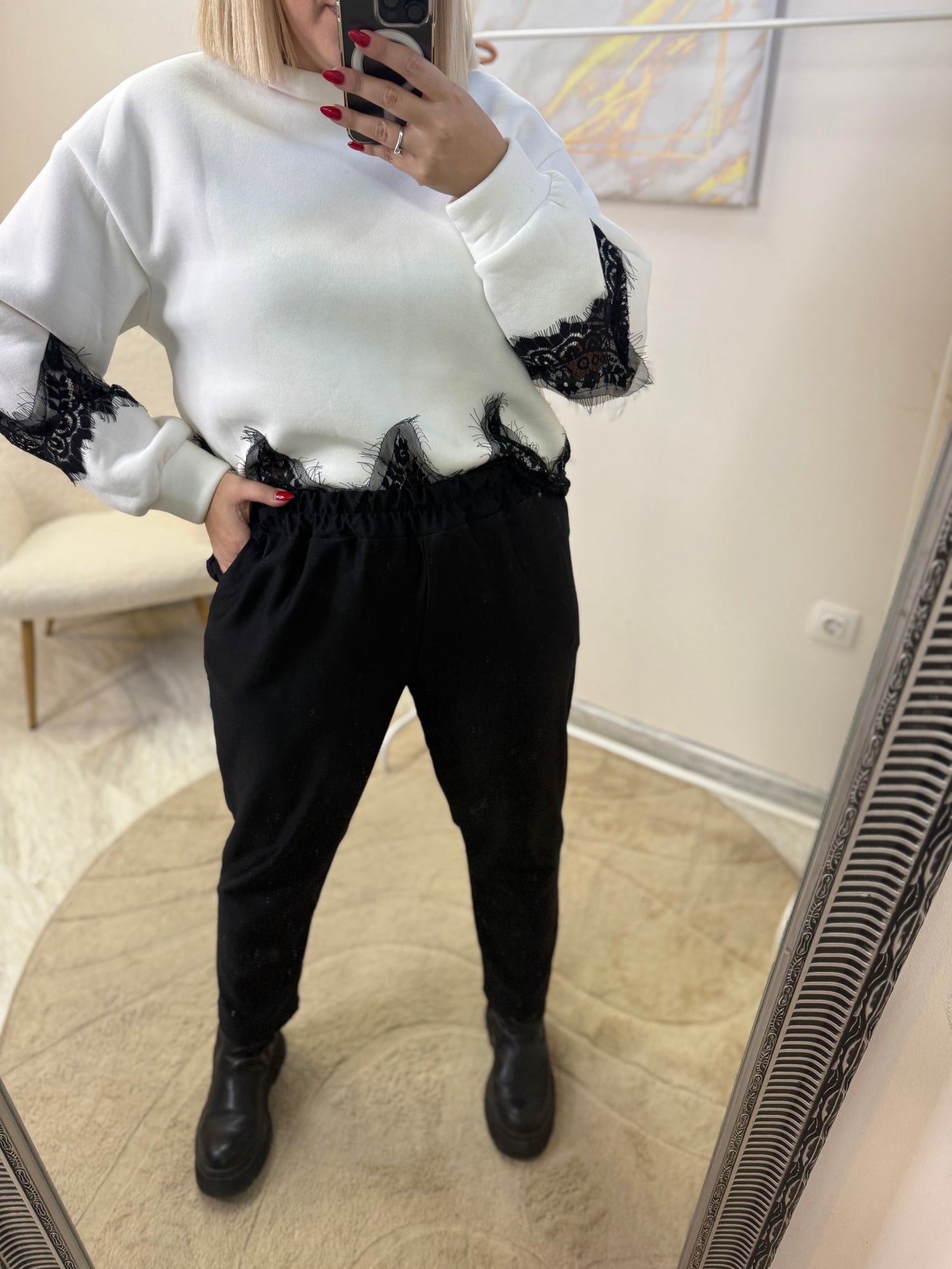 Carrot Pant Black Plus size