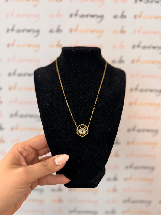Black Eye Miyuki Necklace