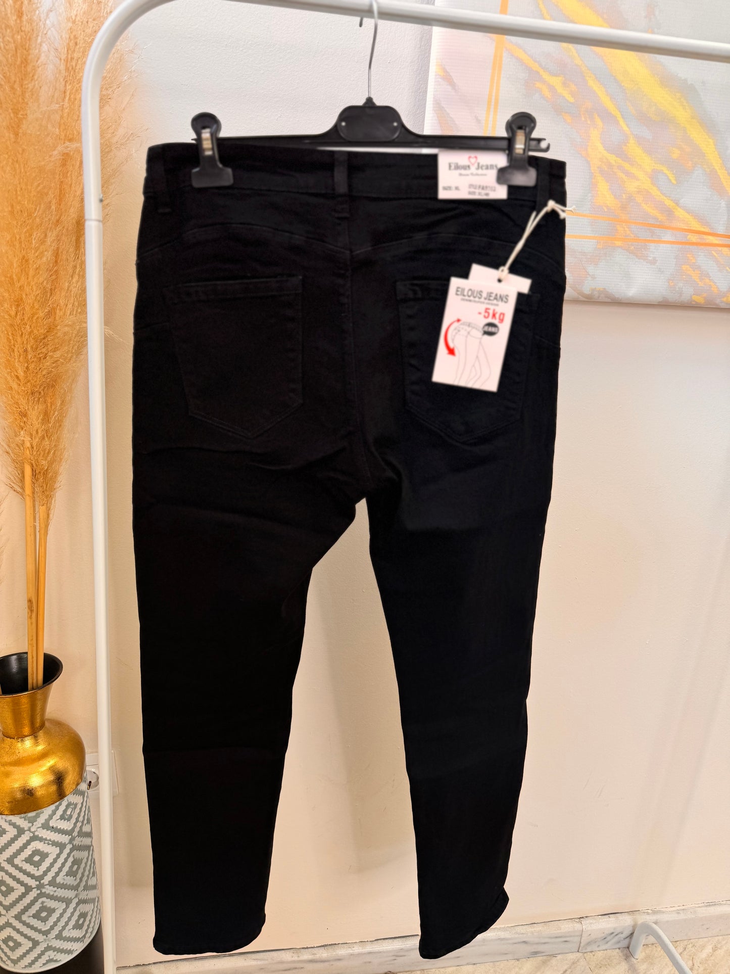 Plus Size -5kg Black Jean