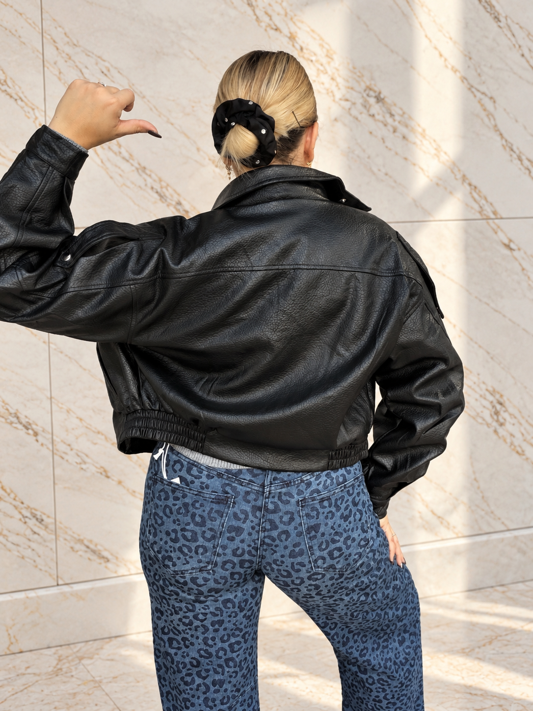Balloon Leopard Jean