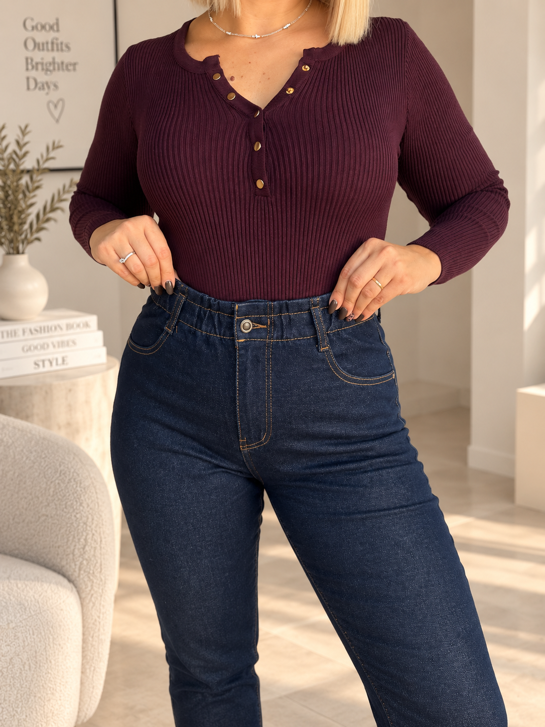 Zizel Dark Blue Jean