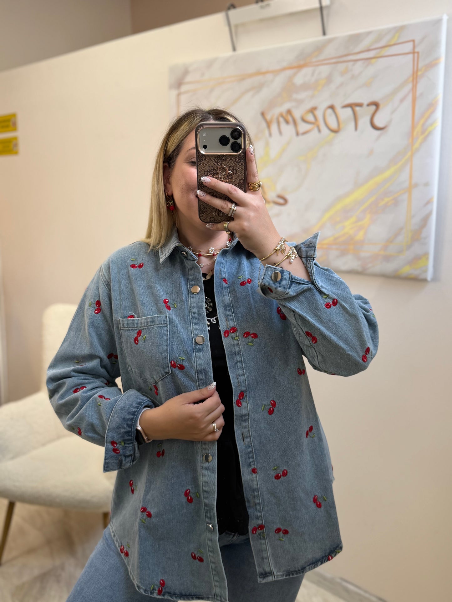 Cherry 🍒 Jean Jacket