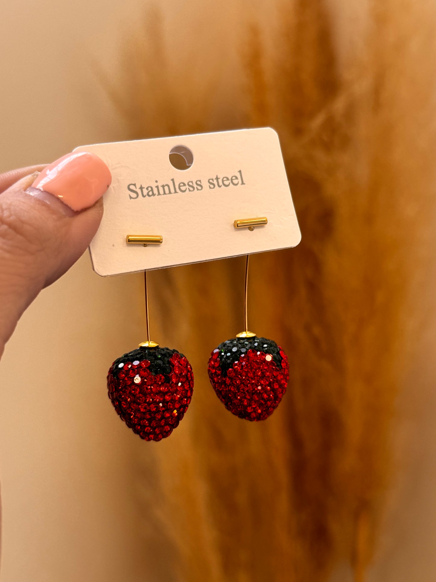 Strawberry Strass Earrings