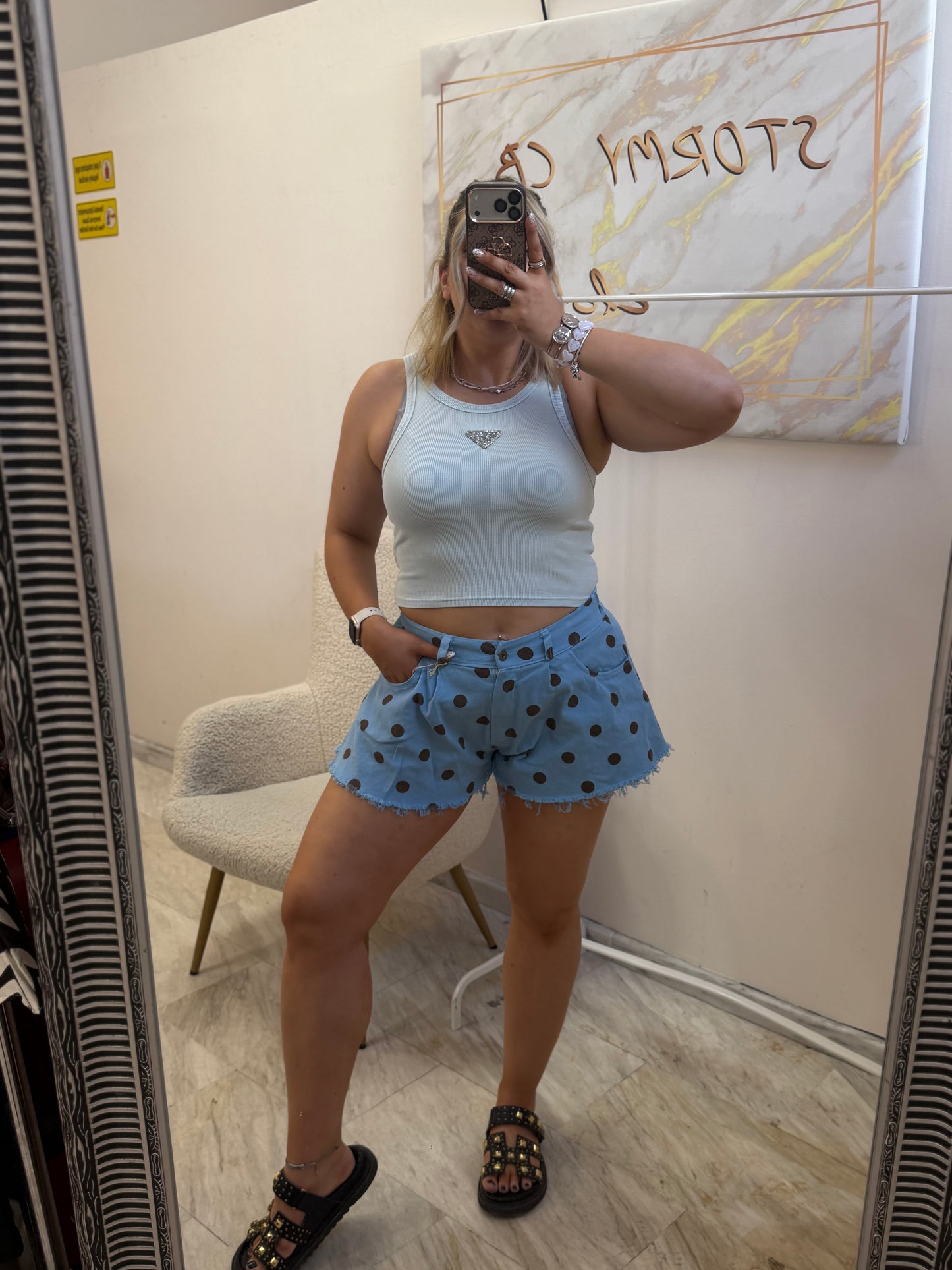Polka dots shorts