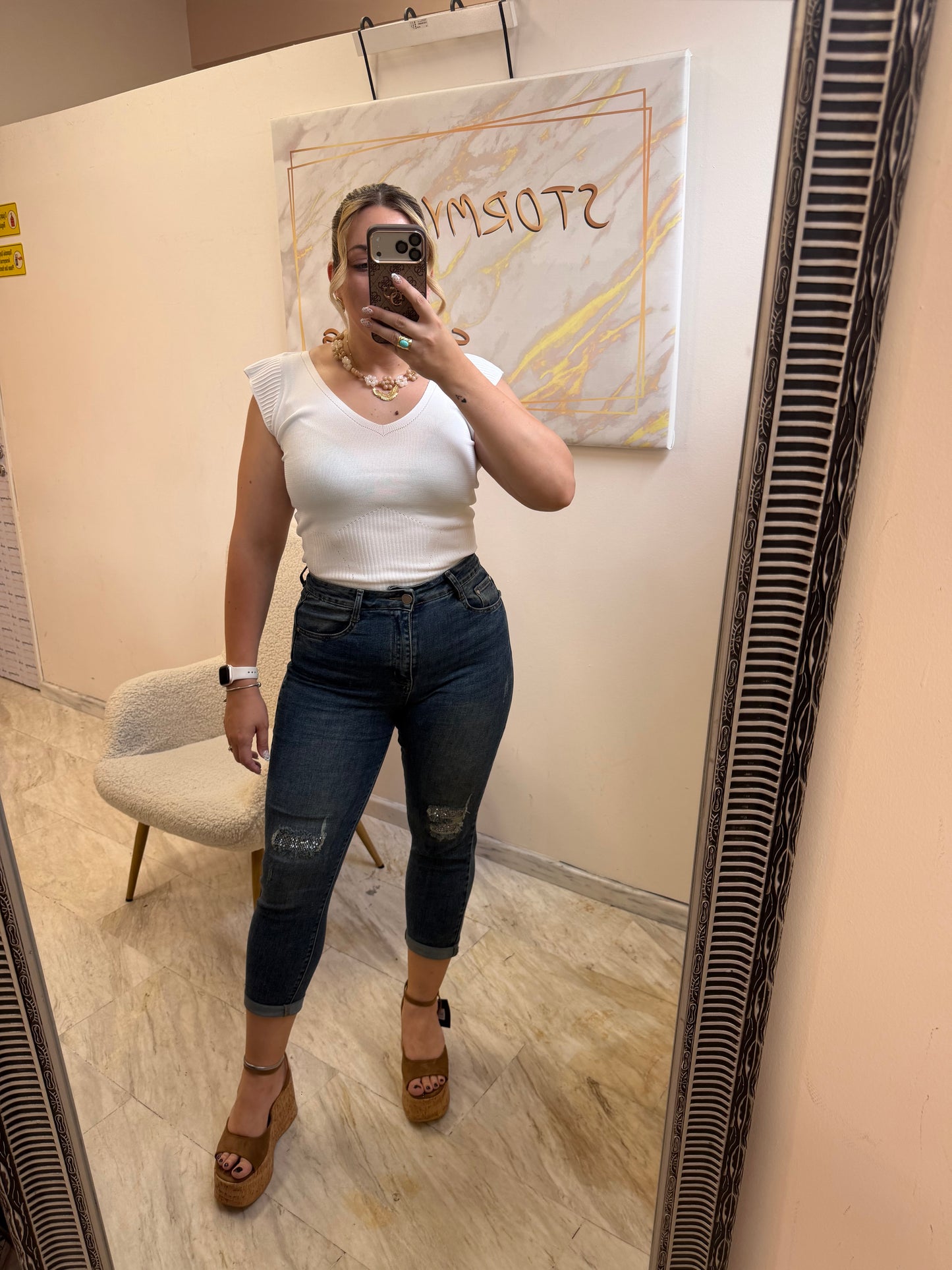Afro Jean Vintage Blue