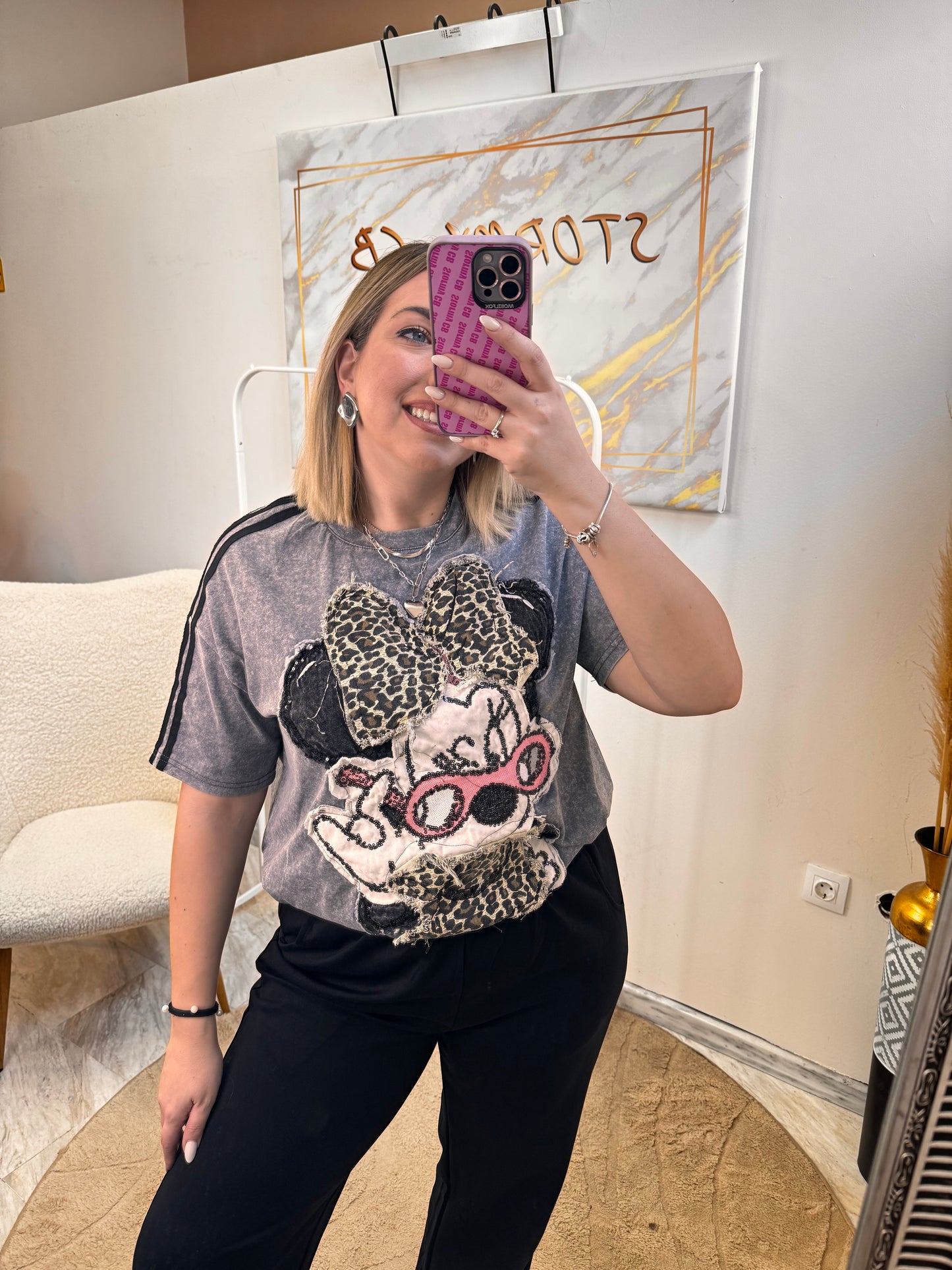 Mini 3D Oversized Grey