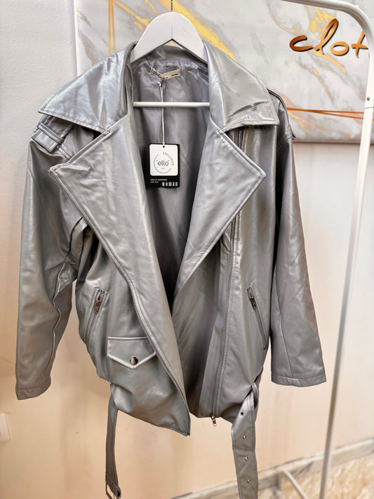 Δερματίνη Τζάκετ Oversized