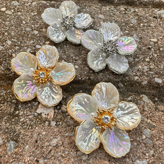 FLOWER MIRROR EARRINGS